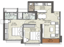 Kalpataru Advay Borivali West 2BHK Plan