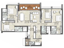 Kalpataru Advay Borivali West 4BHK Plan