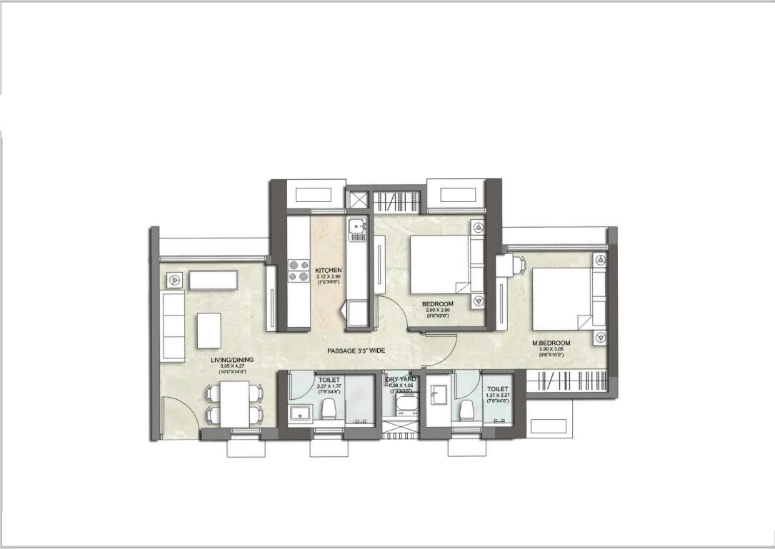 Kalpataru Park City Kolshet Floor Plans Call +91